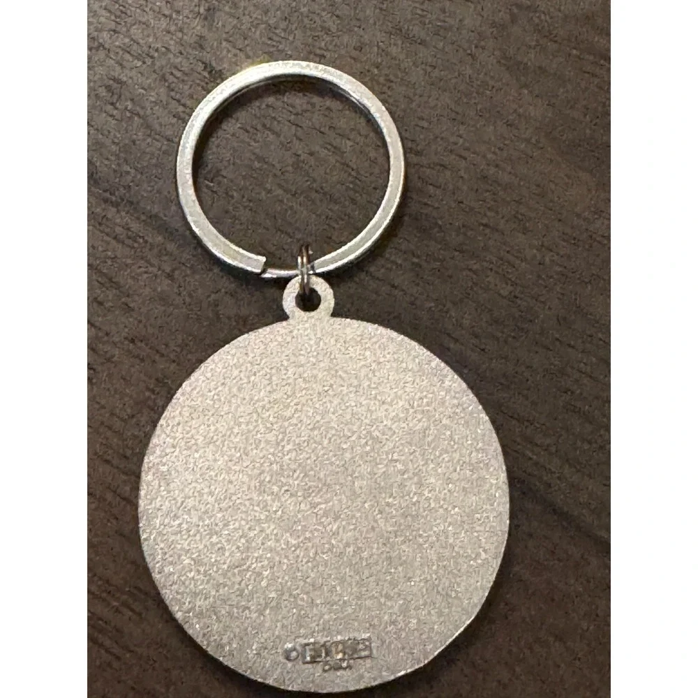 Lincoln Memorial Silver Tone Keychain Key‎ Ring